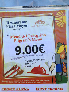 Camino-Pilgrim-Menu