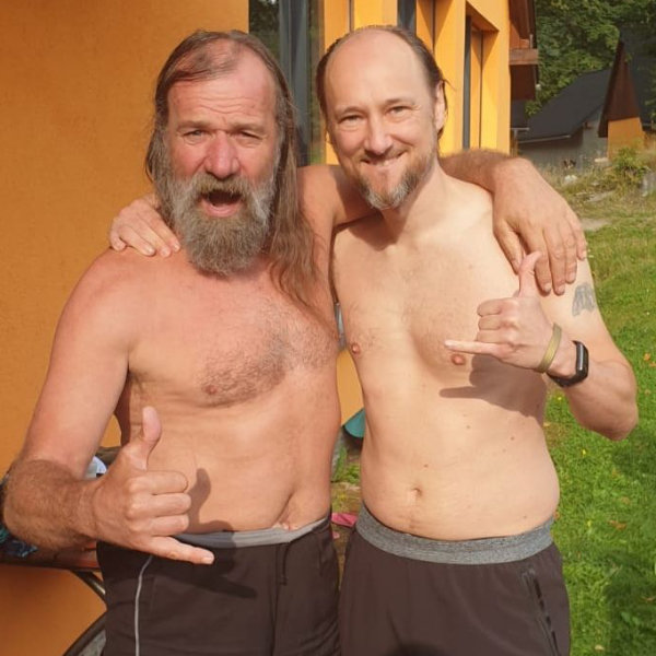 Wim und Marius im Tainingscamp