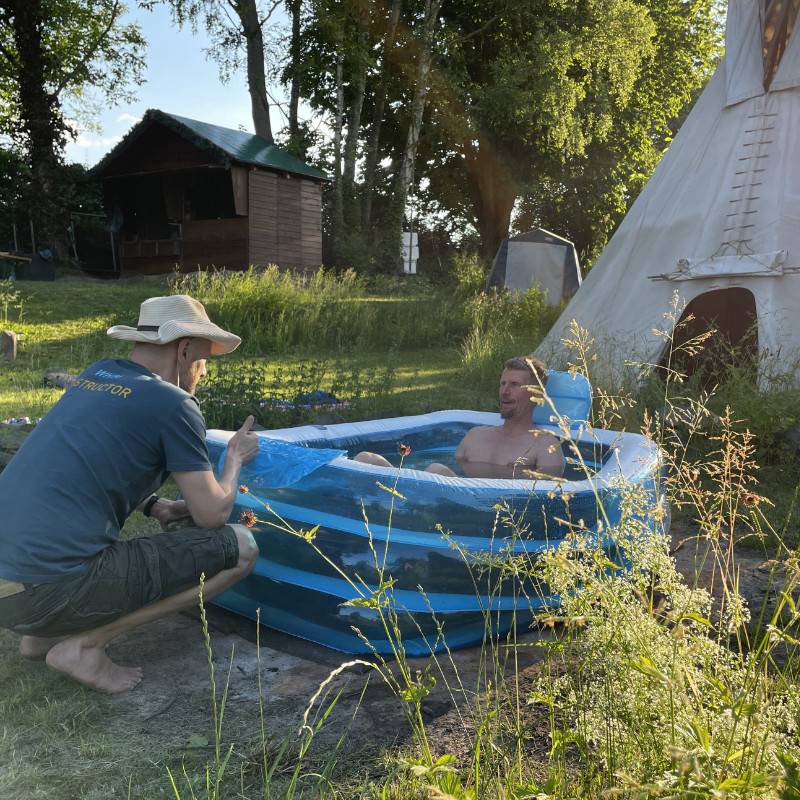 Fokus im Eisbad