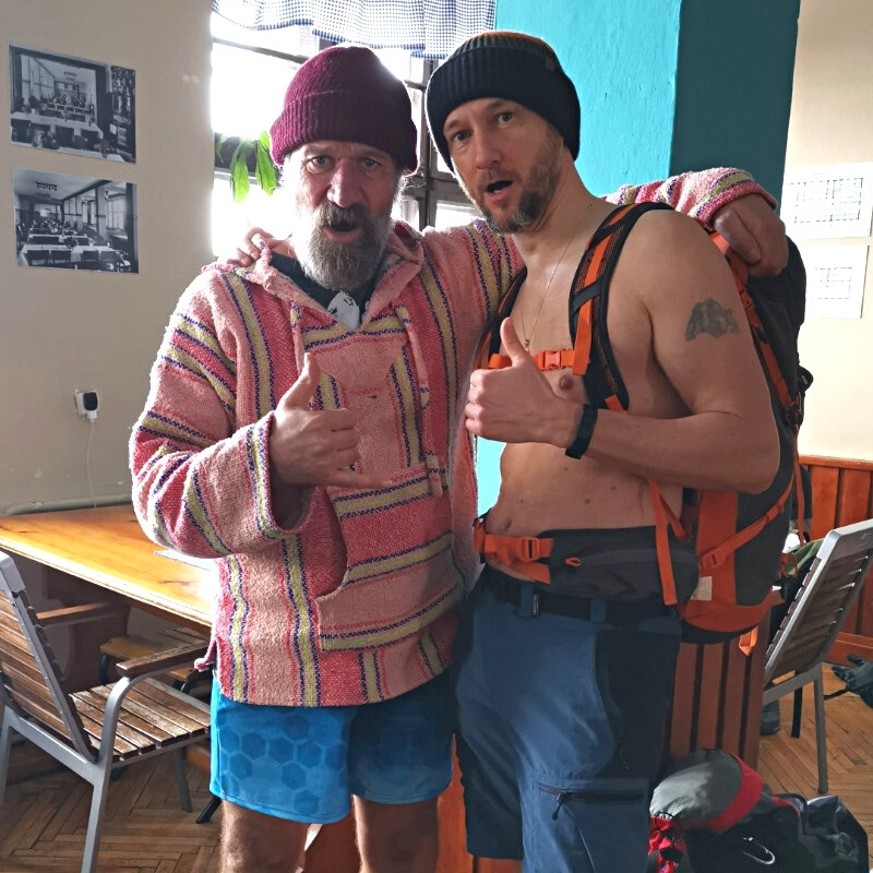 Wim Hof und Marius Schäfer